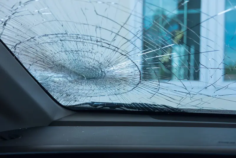 spider crack in windshield 